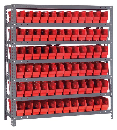 Steel Shelf Bin Unit 1239-100