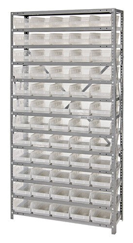 Clear-View Shelf Bin Unit 1275-102CL