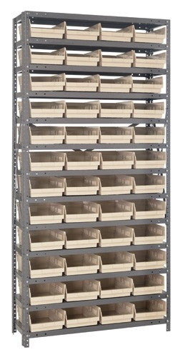 Steel Shelf Bin Unit 1275-107
