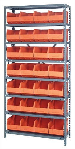 Stackable Shelf Bin Steel Shelving System 1275-443