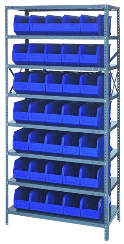 Stackable Shelf Bin Steel Shelving System 1875-461