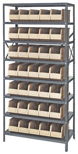 Stackable Shelf Bin Steel Shelving System 1275-441