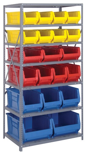 Hulk Steel Shelving System 2475-20-MIX
