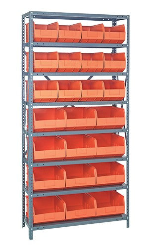 Stackable Shelf Bin Steel Shelving System 2475-483485