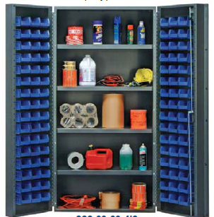 36"W x 24"D x 72"H QSC-36-32-4IS All-Welded Bin Cabinet