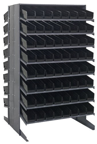 Economy 4" Shelf Bin Sloped Shelving Systems  QPRD-103