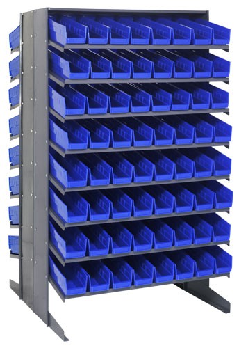 Economy 4" Shelf Bin Sloped Shelving Systems  QPRD-103