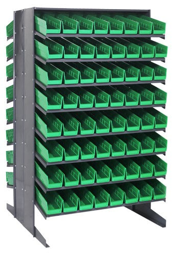 Economy 4" Shelf Bin Sloped Shelving Systems  QPRD-103