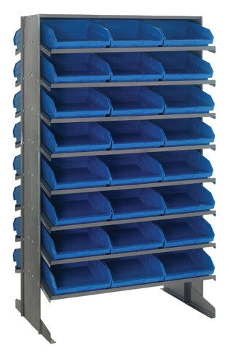 Economy 4" Shelf Bin Sloped Shelving Systems  QPRD-109