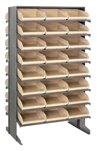 Economy 4" Shelf Bin Sloped Shelving Systems  QPRD-109