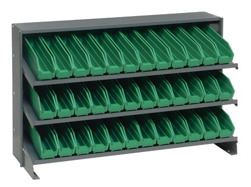 Economy 4" Shelf Bin Sloped Shelving Systems  QPRHA-100