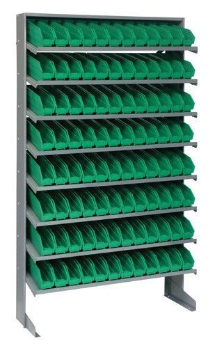 Economy 4" Shelf Bin Sloped Shelving Systems  QPRS-100