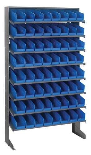Economy 4" Shelf Bin Sloped Shelving Systems  QPRS-101