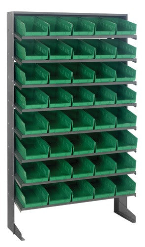 Economy 4" Shelf Bin Sloped Shelving Systems  QPRS-102
