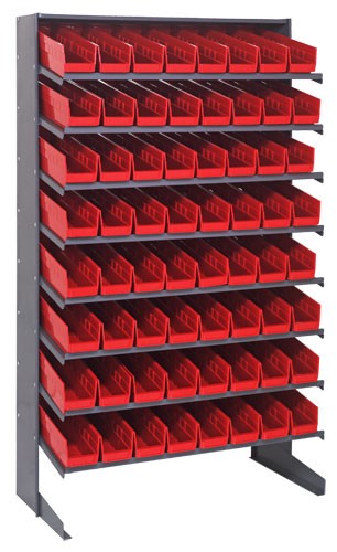 Economy 4" Shelf Bin Sloped Shelving Systems  QPRS-103