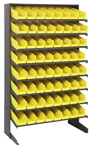Economy 4" Shelf Bin Sloped Shelving Systems  QPRS-103