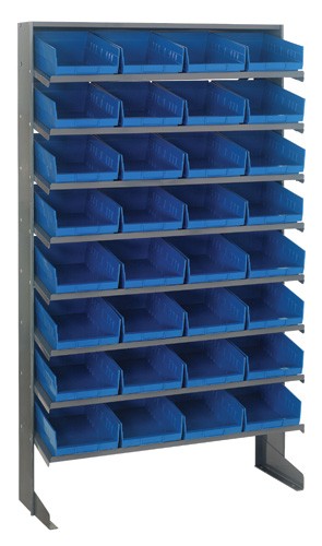 Economy 4" Shelf Bin Sloped Shelving Systems  QPRS-107