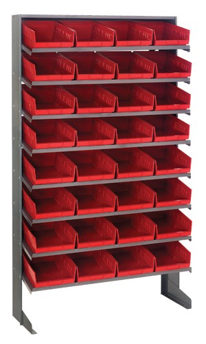 Economy 4" Shelf Bin Sloped Shelving Systems  QPRS-107
