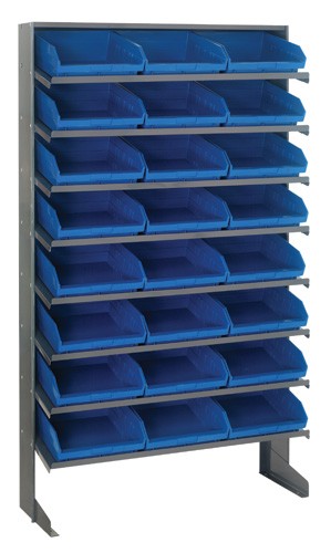 Economy 4" Shelf Bin Sloped Shelving Systems  QPRS-109