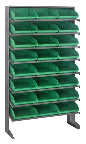 Economy 4" Shelf Bin Sloped Shelving Systems  QPRS-109
