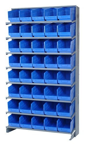 Store-More 6" Shelf Bin Sloped Shelving Systems QPRS-204
