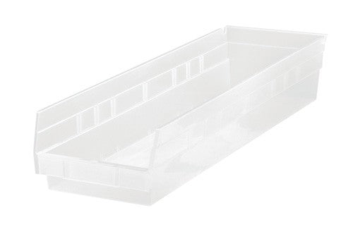 Clear-View Economy Shelf Bin 23-5/8" x 6-5/8" x 4" ( Case of 8 )
