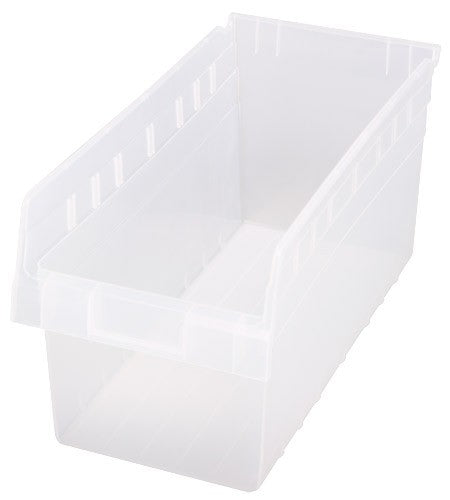 Store-Max 8"Shelf Bin QSB808CL ( Case of 10 )
