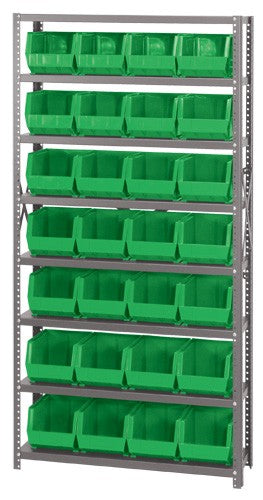 QSBU-239 12"D x 36"W x 75"H GIANT OPEN HOPPER STORAGE SYSTEMS