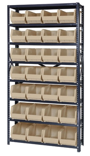 QSBU-240 12"D x 36"W x 75"H GIANT OPEN HOPPER STORAGE SYSTEMS
