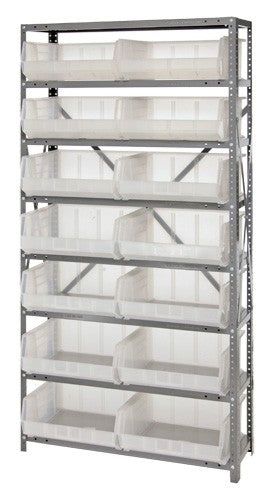 QSBU-250 12"D x 36"W x 75"H GIANT OPEN HOPPER STORAGE SYSTEMS