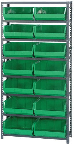 QSBU-250 12"D x 36"W x 75"H GIANT OPEN HOPPER STORAGE SYSTEMS