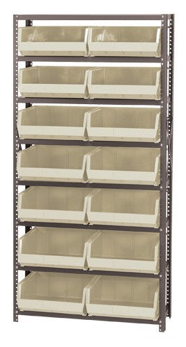 QSBU-250 12"D x 36"W x 75"H GIANT OPEN HOPPER STORAGE SYSTEMS