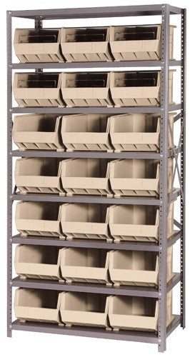 QSBU-255 18"D x 36"W x 75"H GIANT OPEN HOPPER STORAGE SYSTEMS