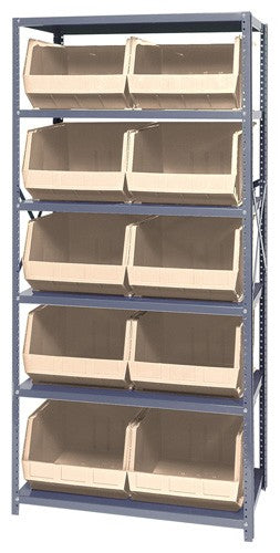 QSBU-270 18"D x 36"W x 75"H GIANT OPEN HOPPER STORAGE SYSTEMS