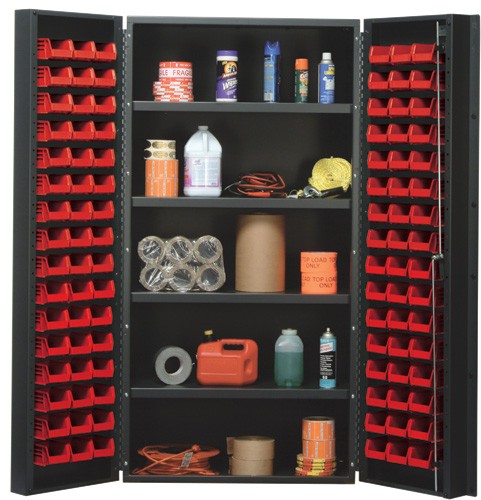 36"W x 24"D x 72"H QSC-36-96-4IS All-Welded Bin Cabinet