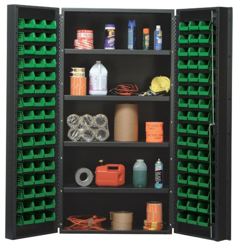 36"W x 24"D x 72"H QSC-36-96-4IS All-Welded Bin Cabinet