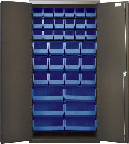 36"W x 18"D x 72"H QSC-36-FD All-Welded Bin Cabinet