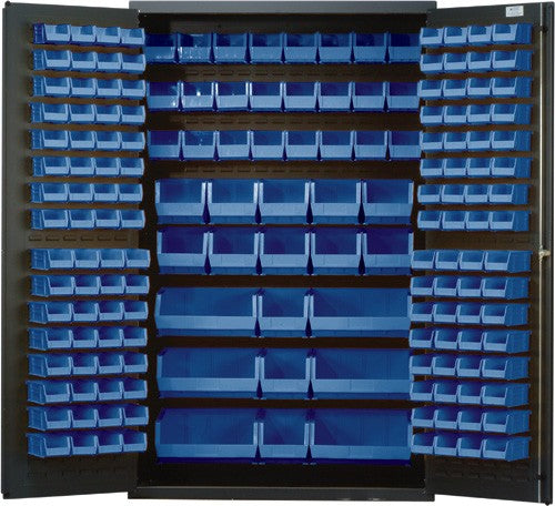 48"W x 24"D x 78"H QSC-48 All-Welded Flush Door Bin Cabinet