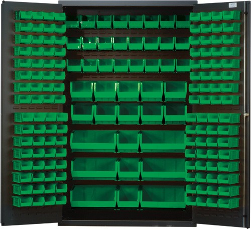 48"W x 24"D x 78"H QSC-48 All-Welded Flush Door Bin Cabinet
