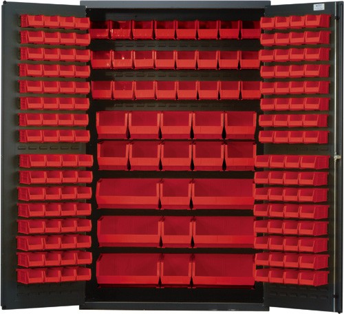 48"W x 24"D x 78"H QSC-48 All-Welded Flush Door Bin Cabinet