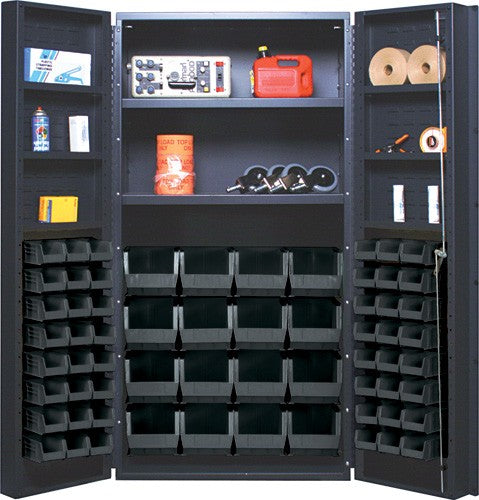 36"W x 24"D x 72"H QSC-64-2S-6DS All-Welded Bin Cabinet