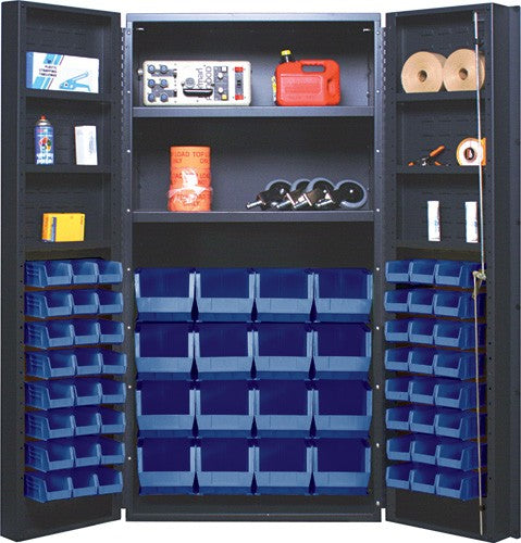 36"W x 24"D x 72"H QSC-64-2S-6DS All-Welded Bin Cabinet