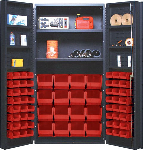 36"W x 24"D x 72"H QSC-64-2S-6DS All-Welded Bin Cabinet