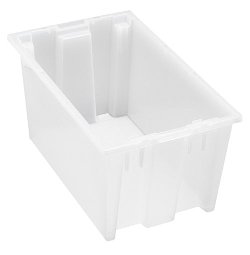 Clear-View Stack & Nest Totes snt185cl 18" x 11" x 9" ( Case of 6 )