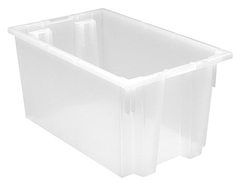 Clear-View Stack & Nest Totes snt240cl 23-1/2" x 15-1/2" x 12" ( Case of 3 )