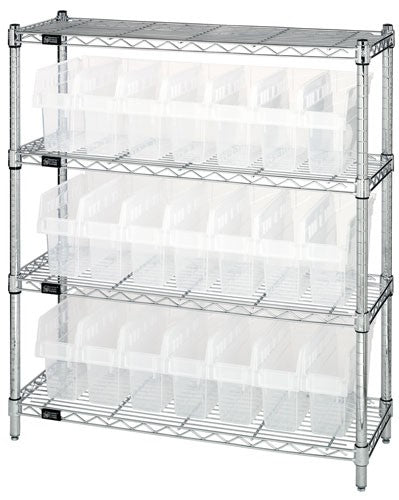 Clear-View Store-Max 8" Shelf Bin Complete Bin WR4-39-1236-801CL