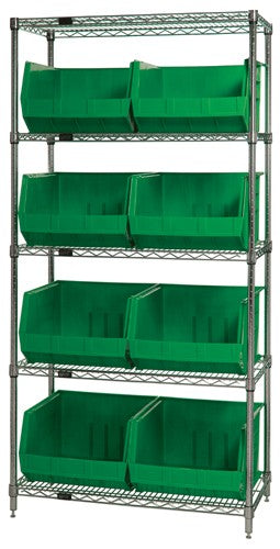 18"W x 36"L x 74"H, 5 Shelf Unit