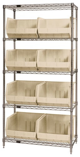 18"W x 36"L x 74"H, 5 Shelf Unit