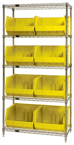 18"W x 36"L x 74"H, 5 Shelf Unit