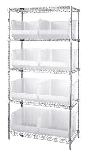 18"W x 36"L x 74"H, 5 Shelf Unit